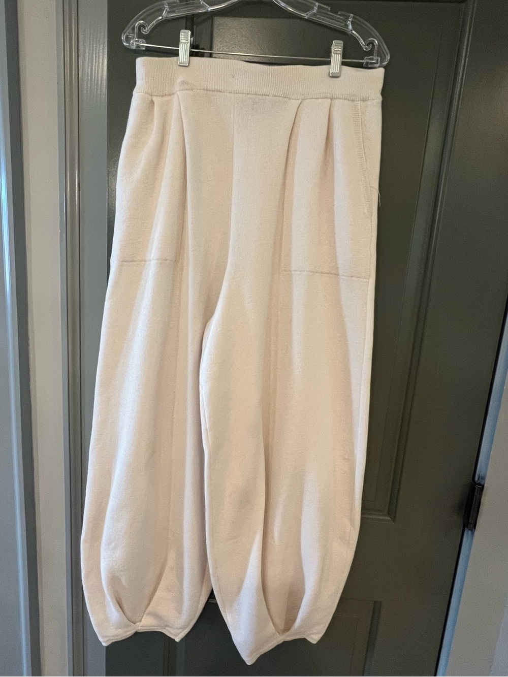 Free People Beach Freya Joggers Pants  Cream XL